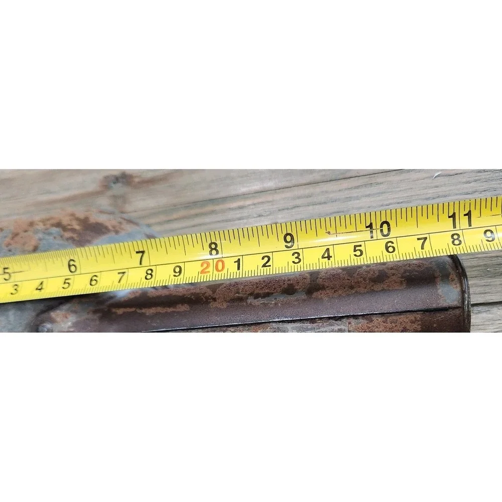 VTG Rusty‎ Crusty Metal Galvanized Grain Seed Feed LARGE SCOOP Farmhouse Decor